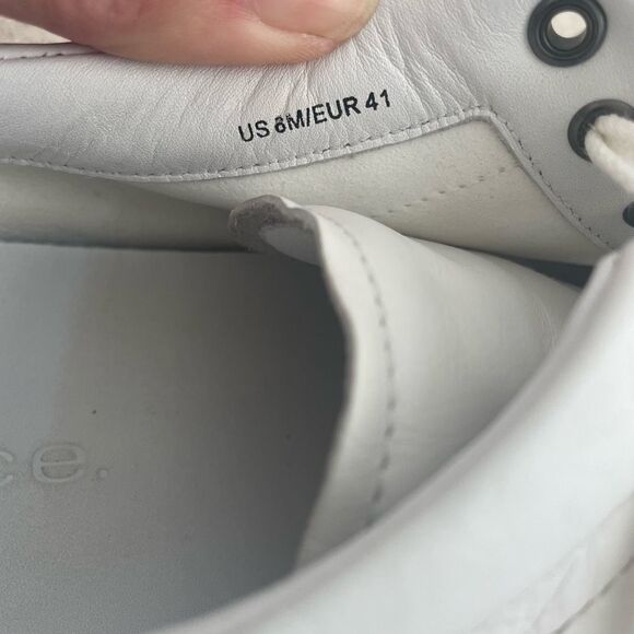 Vince Brady Sneaker Men’s White Leather $225 8 41 - Picture 9 of 10